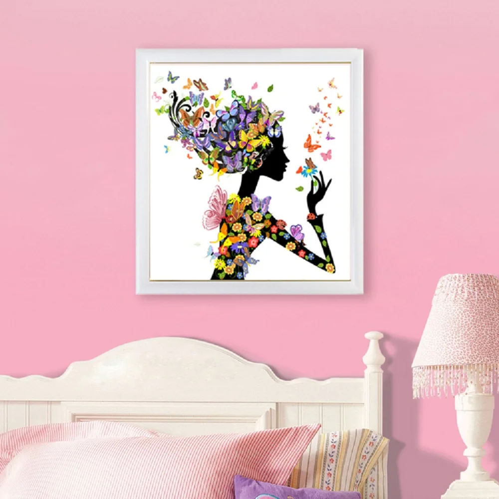 Diamond Painting Fairy Butterfly Girl Embroidered With Rhinestones DIY 5D Mosaic Drawings For Needlework Pictures Of Beads | Дом и сад
