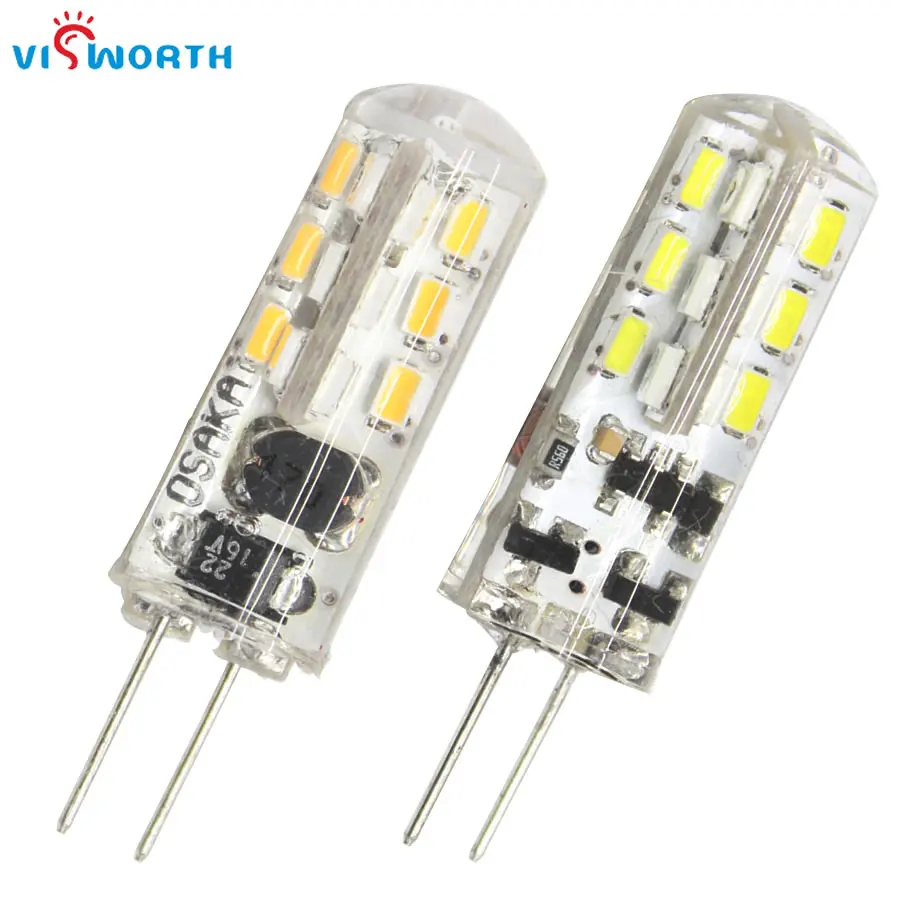 Светодиодная люстра G4 SMD3014, 12 В постоянного тока, 3 Вт, 360 градусов