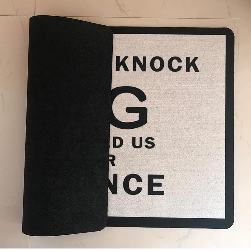 Резиновый коврик для входной двери не нужно стучать собака предупредила нас о