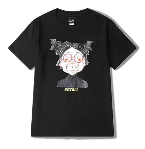 Black9 Ulzzang чистая красная забавная Футболка Мужская хип-хоп скейтборд Высокая улица странные вещи принт Harajuku хлопковая Футболка Joyce Byers Eleven - Цвет: Black9
