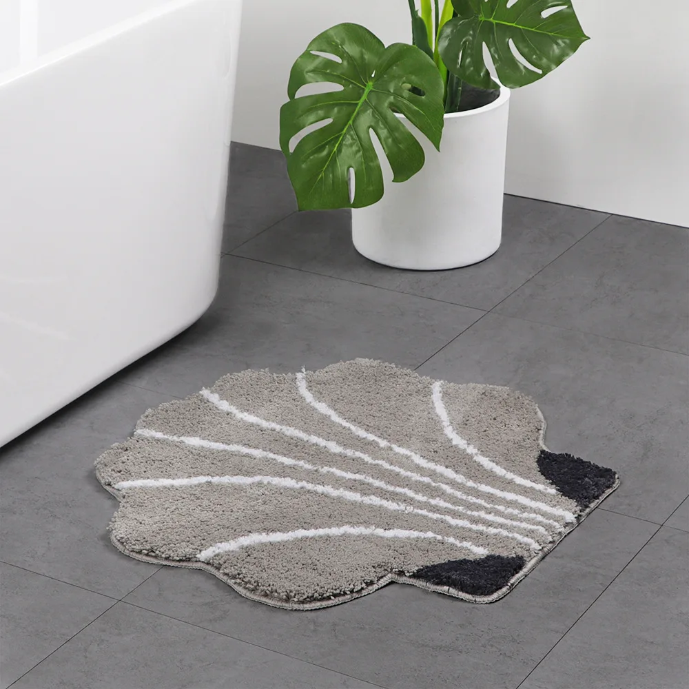 water absorption cat carpet for bathroom round bath mats in the kitchen home decoration scallop snails anti slip rug DW019 - Цвет: scallop