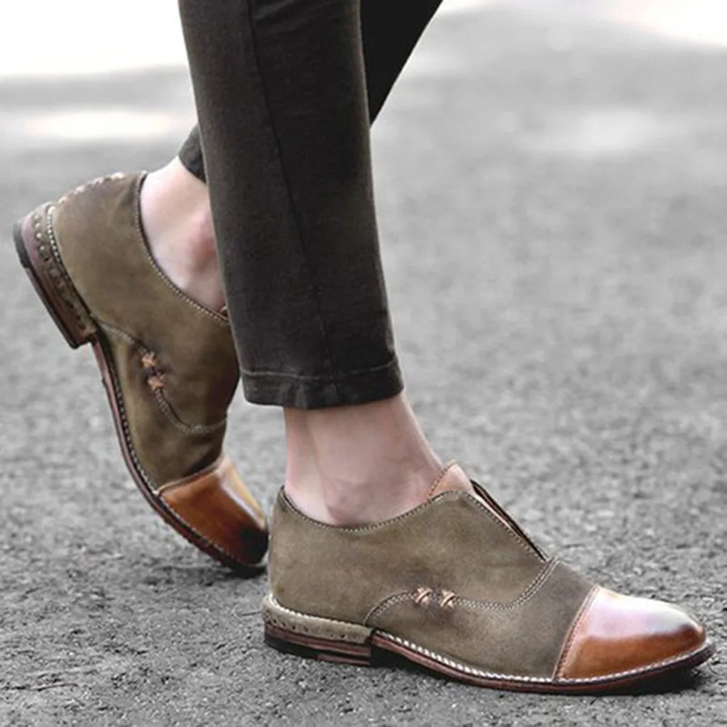 Женские тонкие туфли в стиле ретро обувь на низком каблуке с круглым носком chaussures