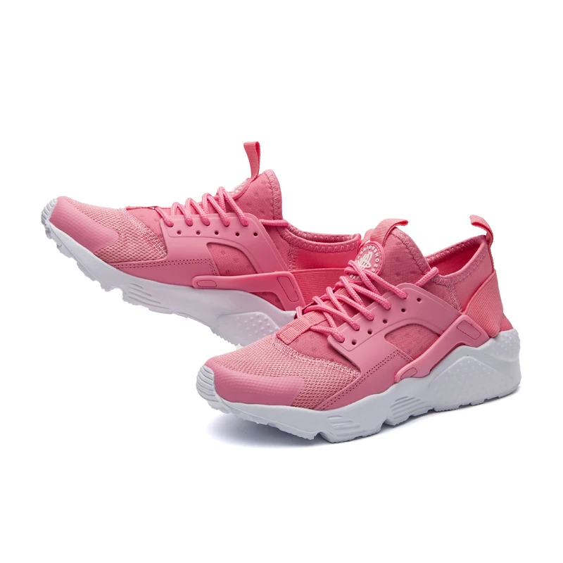 pink GTIME/Повседневная обувь; удобные женские кроссовки из дышащего сетчатого материала на плоской подошве; женские кроссовки на платформе; chaussure Femme; SE006 - Цвет: pink