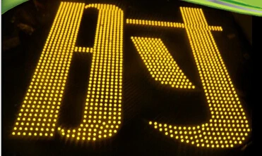 100 шт./лот 5 в постоянного тока 9 мм светодиодное освещение Pixel F5 желтое наружное