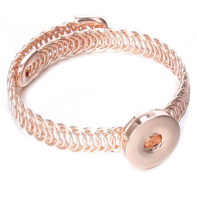 Snap Jewelry эластичный браслет Браслеты розовое золото посеребренные оснастки