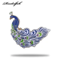 new product promotion exquisite and fashionable peacock soft enamel pin