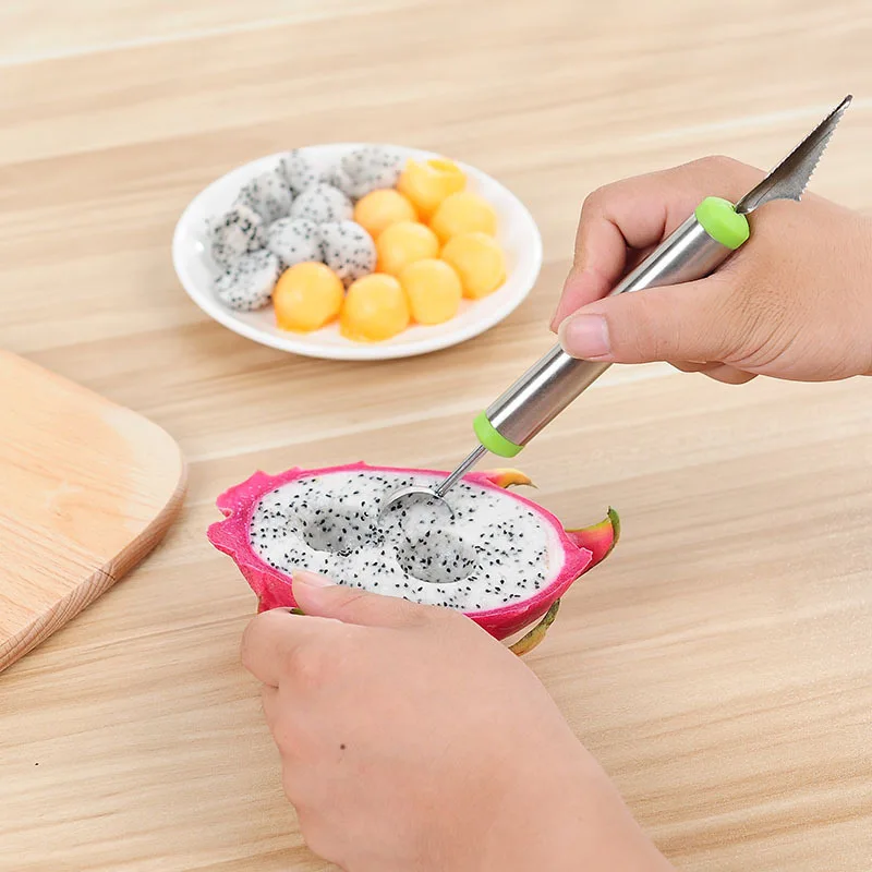 YTE фрукты большая ложка с двойной головкой DIY ассорти холодной посуды Инструмент