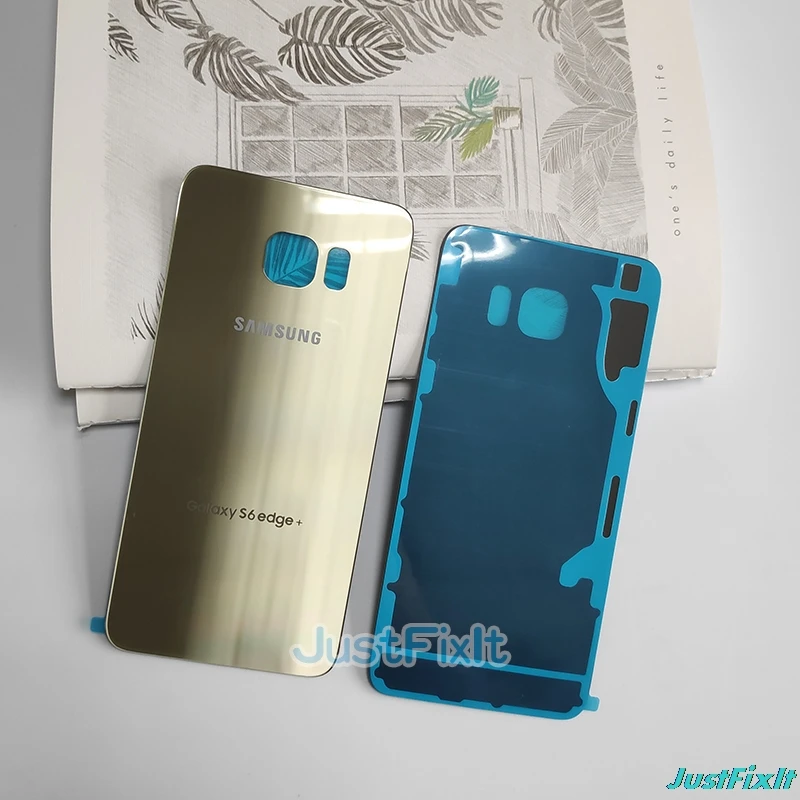 Для SAMSUNG Galaxy S6 + edge plus G928 G928F задняя крышка для аккумулятора стекла Корпус чехол