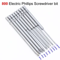 9pcs 800 electric screwdriver bits 80mm length 4mm round shank magnetic phillips cross screwdriver bits tool ph00 ph0 ph1 ph2