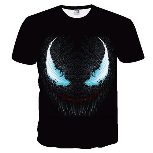 TXUO-378 Мужская и женская летняя футболка с 3D принтом Venom Man Wei BIANYILONG брендовая Модная креативная рубашка с короткими рукавами - Цвет: TXUO-378