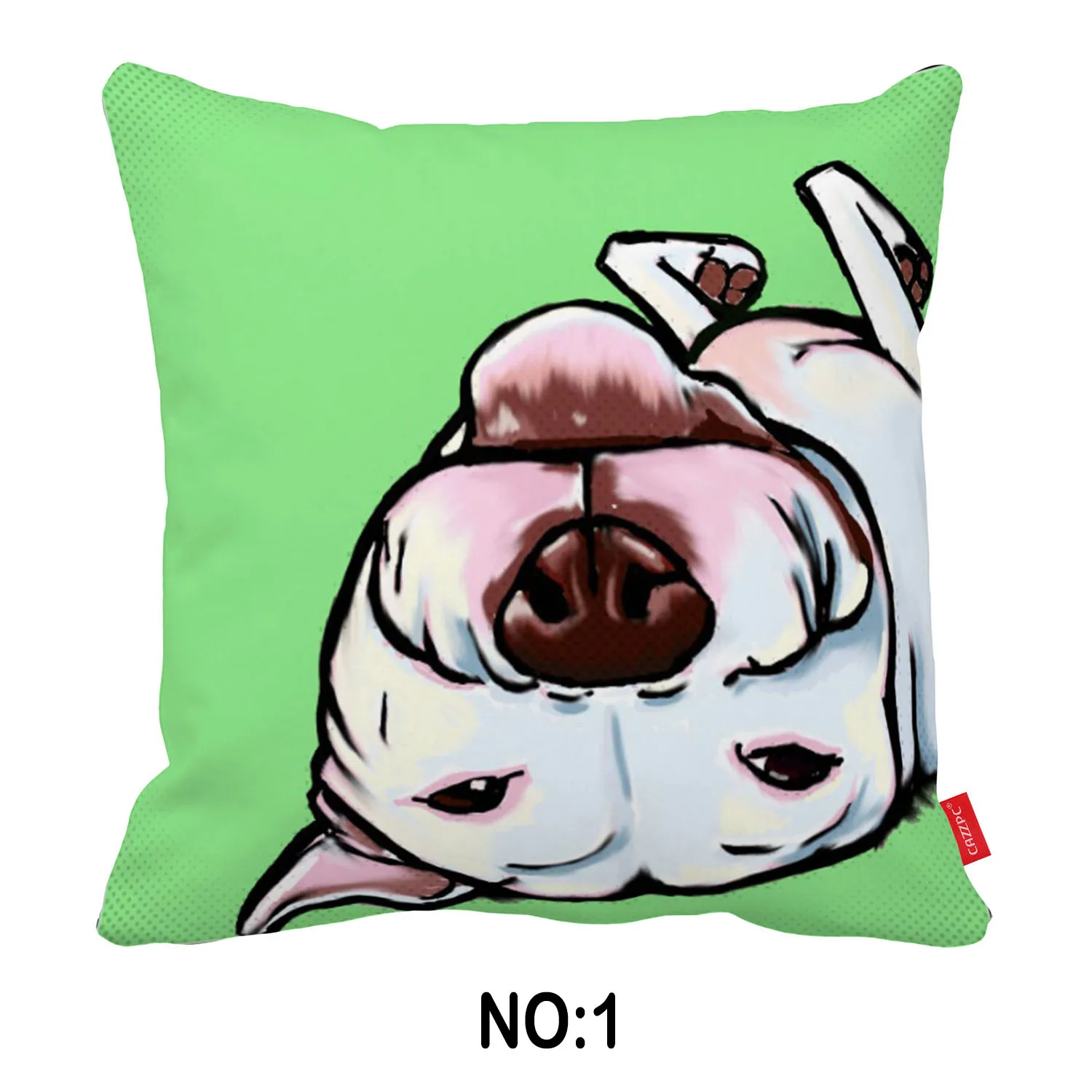 Поп арт Домашние животные абстрактный Кот дойтшер собака породы бульдог принт