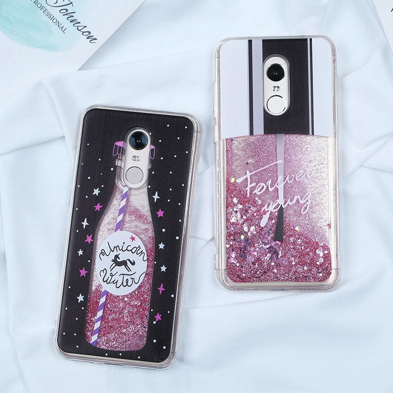 Case For Redmi 5 Plus 4X Quicksand Glitter Cute Cat Phone Covers 4A S2 Note Pro 4 3D Relief TPU Soft Capas |