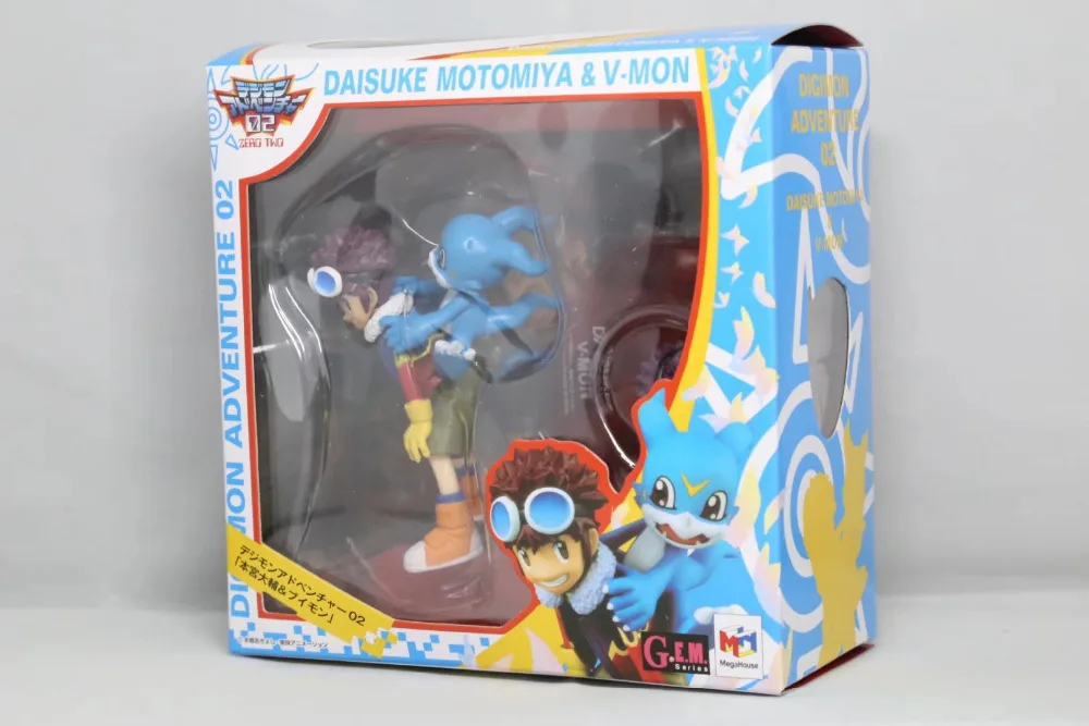 HKXZM Аниме Фигурка 10 см Цифровой Монстр дигимон Приключения Motomiya Daisuke &amp V-mon ПВХ