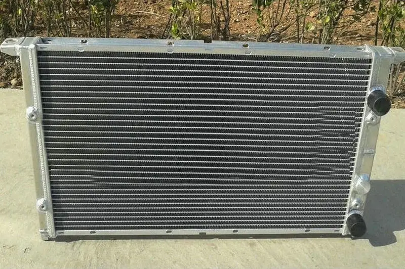 Алюминиевый гоночный радиатор 2 ряда 42 мм для VW Volkswagen Golf Mk3 MK III GTI MT 2.8L VR6 + FAN 94 95 96 97 98