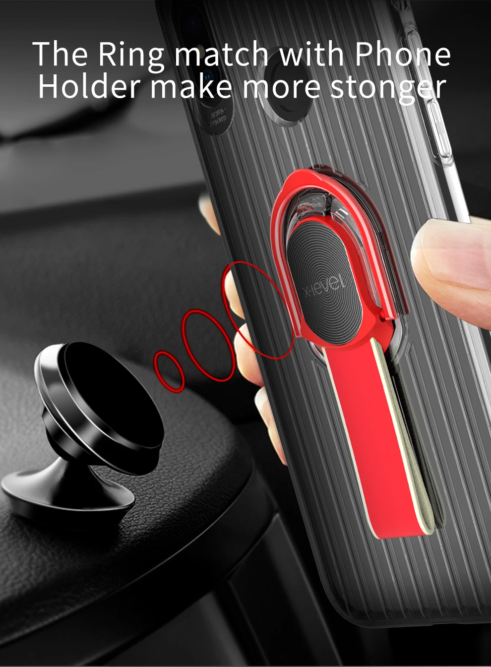 Mi 8 SE Case For Xiaomi 8SE X-Level Finger Ring Stand Holder Phone Soft Clear Suitcase Cover | Мобильные телефоны и