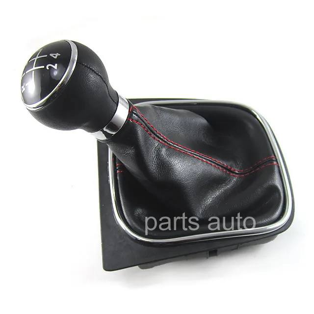 Ручка переключения передач для VW GOLF 5 6 RABBIT JETTA кожа скоростей 1 кд 711 113 А|gear shift knob
