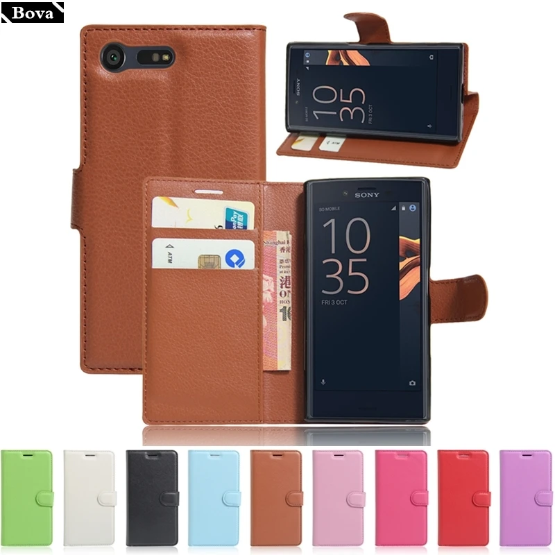 Чехол из искусственной кожи для Sony Xperia X Compact чехол бумажник держатель карт
