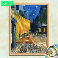 van gogh famous painting cafe terrace at night 5d diy diamond painting full square diamond embroidery rhinestones picture
