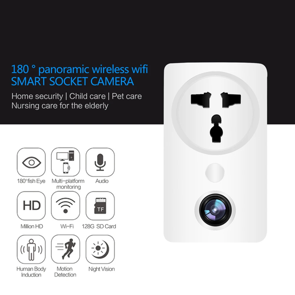 Беспроводная камера видеонаблюдения HCVAHDN Wfi 1080P 180 градусов|Камеры