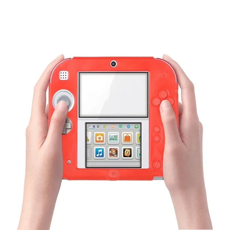 Устойчивый к царапинам защитный чехол для nintendo 2DS Мягкий Силиконовый каучуковый гель чехол для кожи Защита кожи покрытие чехол для игр аксессуары