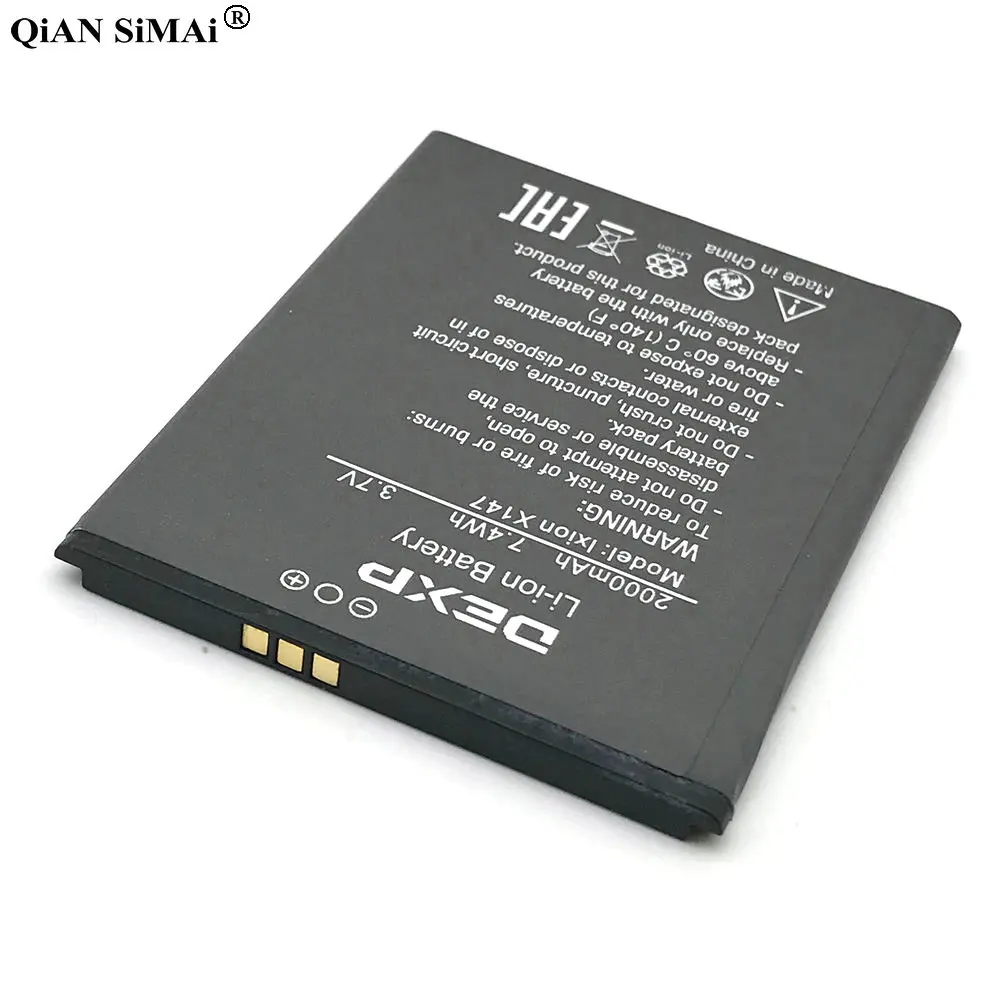 Новый высококачественный аккумулятор Ixion x147 2000 мА ч для телефона DEXP S X 4 7 + трек-код