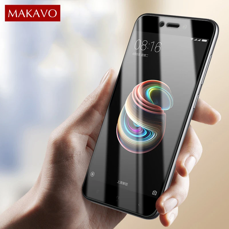 MAKAVO для Xiaomi Redmi 5A закаленное стекло 2.5D полное покрытие защита экрана Защитная