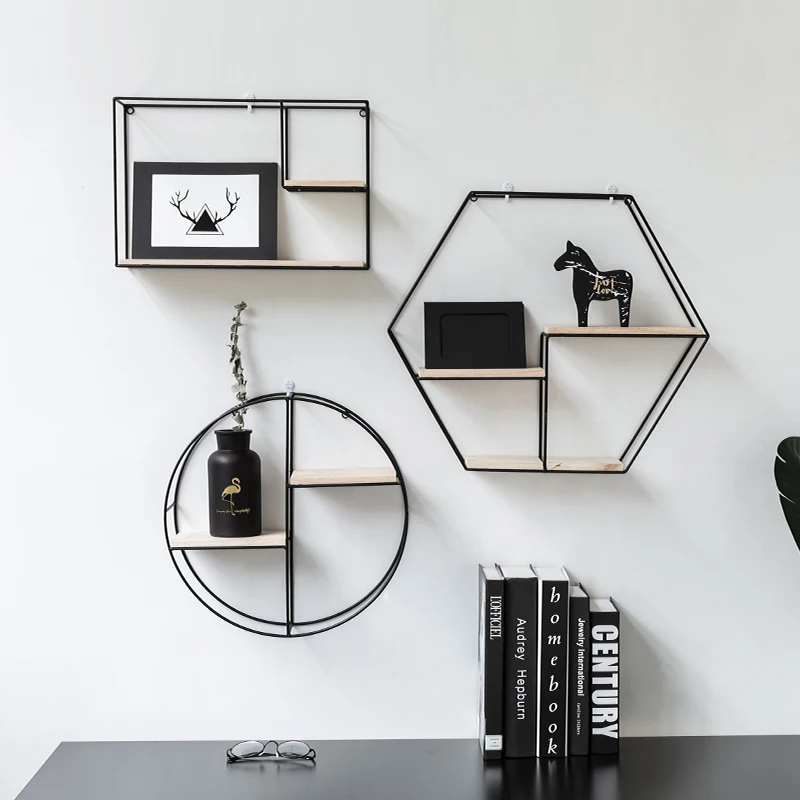 Wall Mount Floating Shelves Rustic Wood Storage Book for Free Grouping of Bedroom Living Room Kitchen Office | Дом и сад