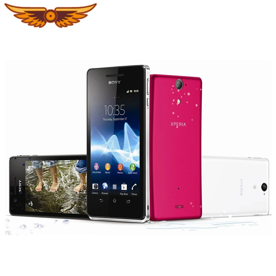 Оригинальный разблокированный сотовый телефон Sony Xperia V LT25i сенсорный экран 4 3