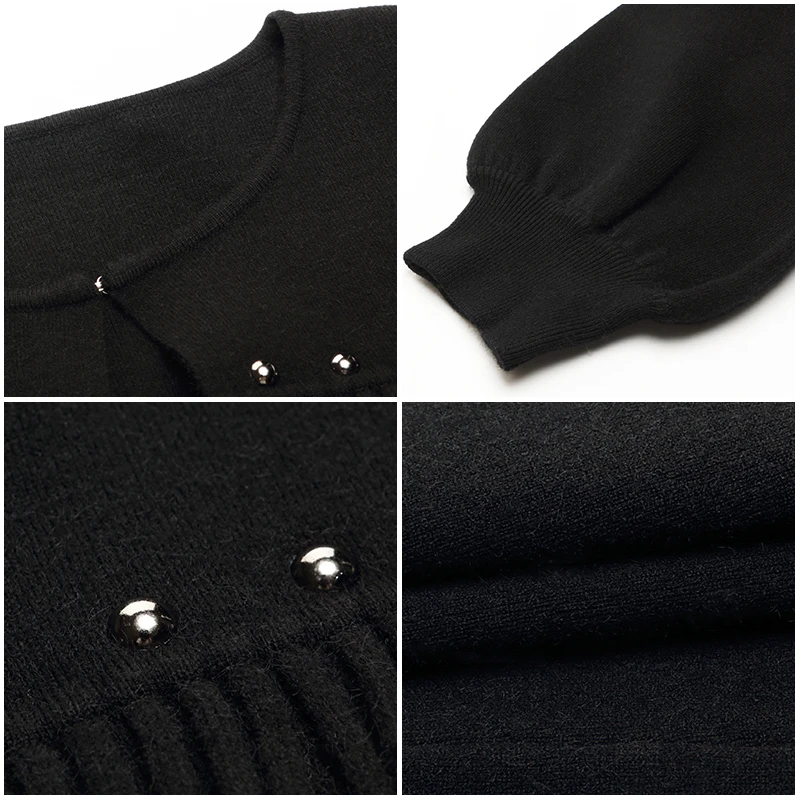 Модные женские плотные свитера с круглым вырезом полностью вязаные кардиганы