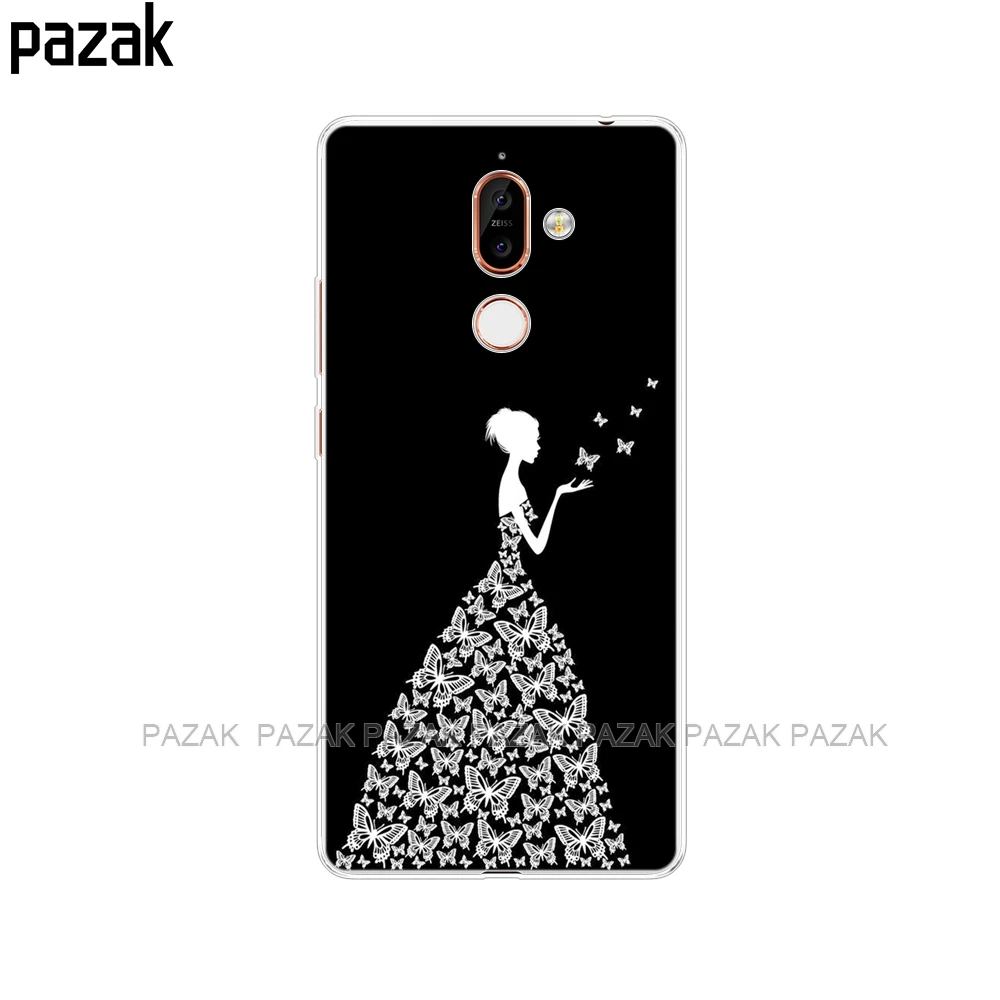 52250 Чехол для nokia 6 6,1 7 plus 8 9 nokia 6 2018x5x6, мягкий силиконовый чехол из ТПУ для задней панели телефона с принтом, окрашенные ракушки, сумки Fundas - Цвет: 52250