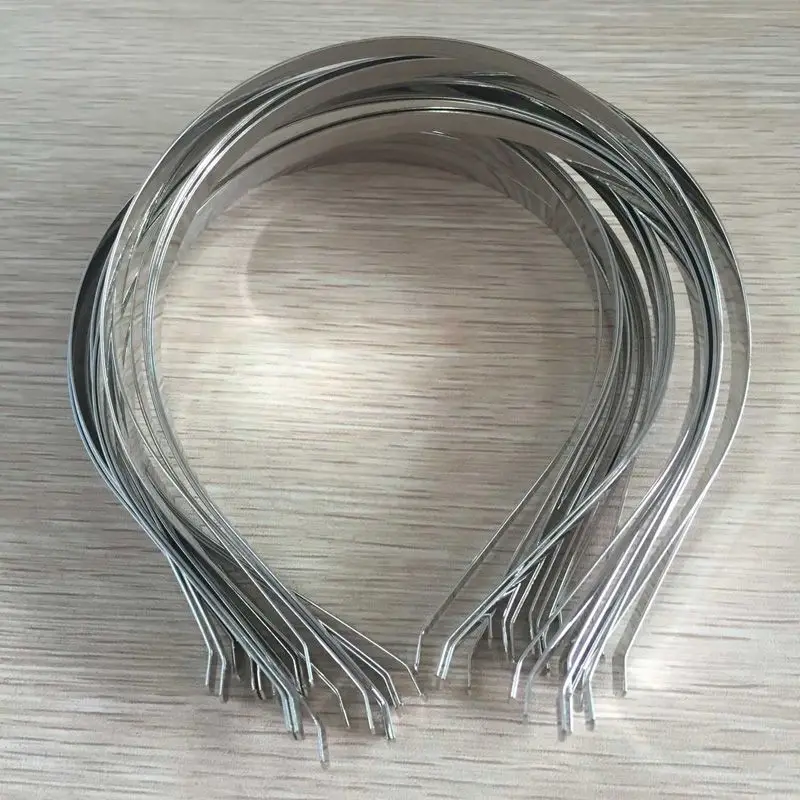 Металлическая лента для волос ширина от 4 5 мм до цвет белый сталь основа