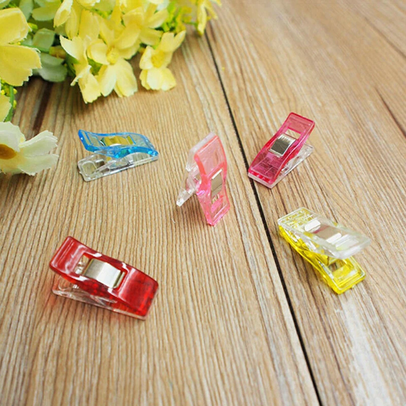 Швейные аксессуары 20 шт. разноцветные зажимы для вязания дома пластиковые