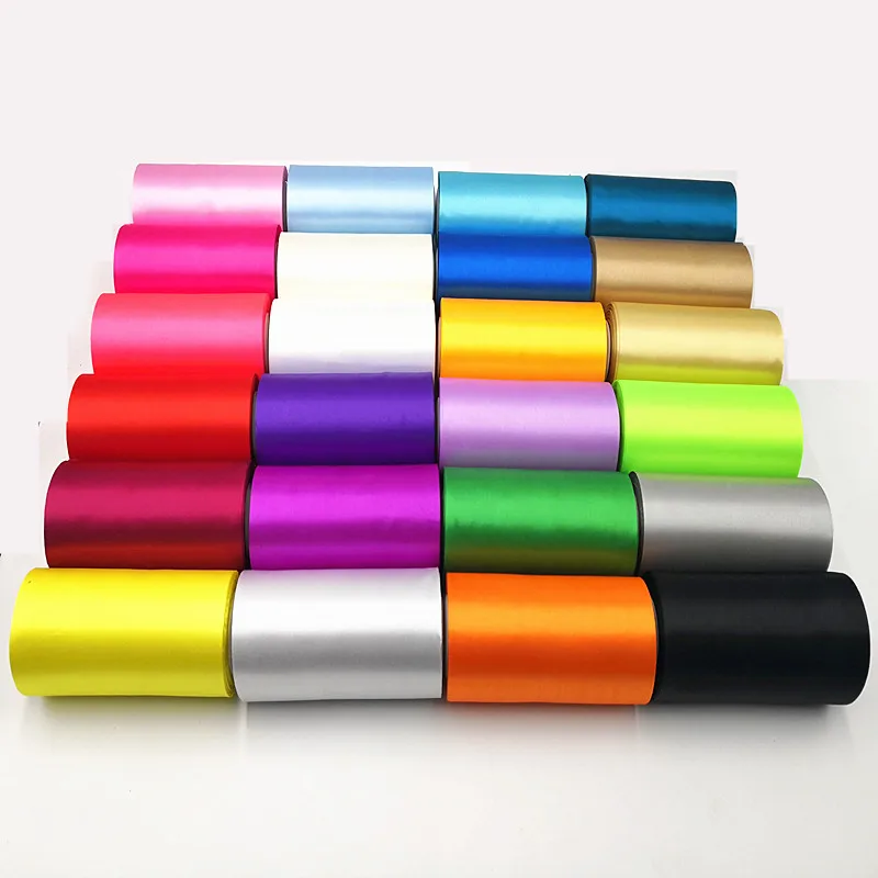 Атласные ленты на одно лицо 22 метра/рулон 15 см|Ленты для шитья| |