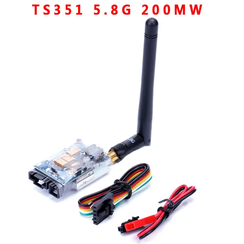FPV 2 0 км 2000 м Диапазон 5 8G 200mW AV Беспроводной TX передатчик TS351 TS 351 для RC автомобиля