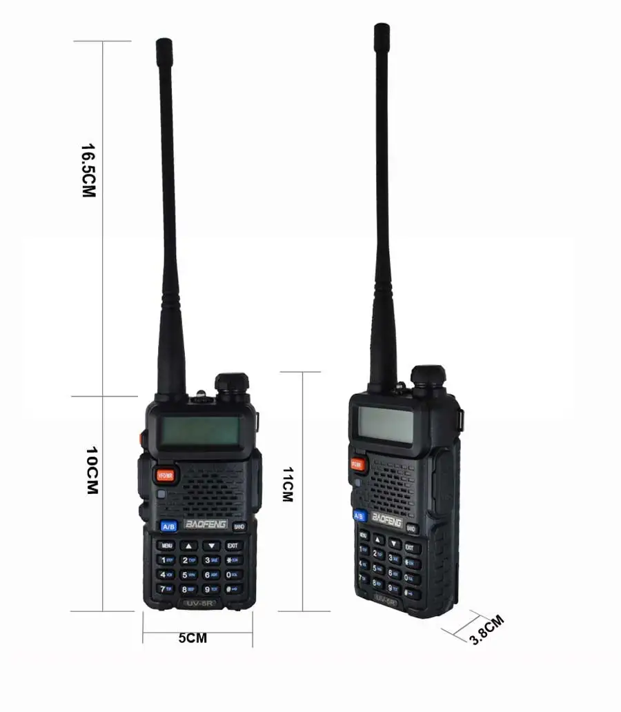 2 шт./компл. BaoFeng UV-5R иди и болтай Walkie Talkie “иди и Dual Band двухстороннее радио Pofung UV Портативный Ham диапазонное радио приемопередатчик VHF/UHF радио двойной UV5R