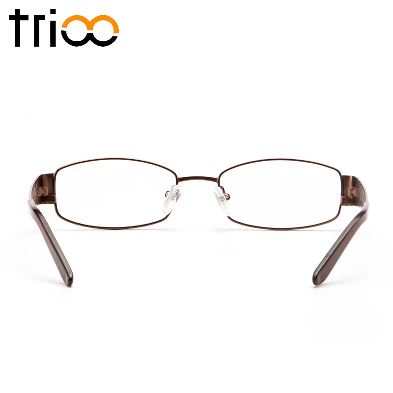 TRIOO Diamond Carving Mens Glasses High Quality Metal Prescription Eyeglasses Oval Clear Reading Spectacles Progressive Lens |