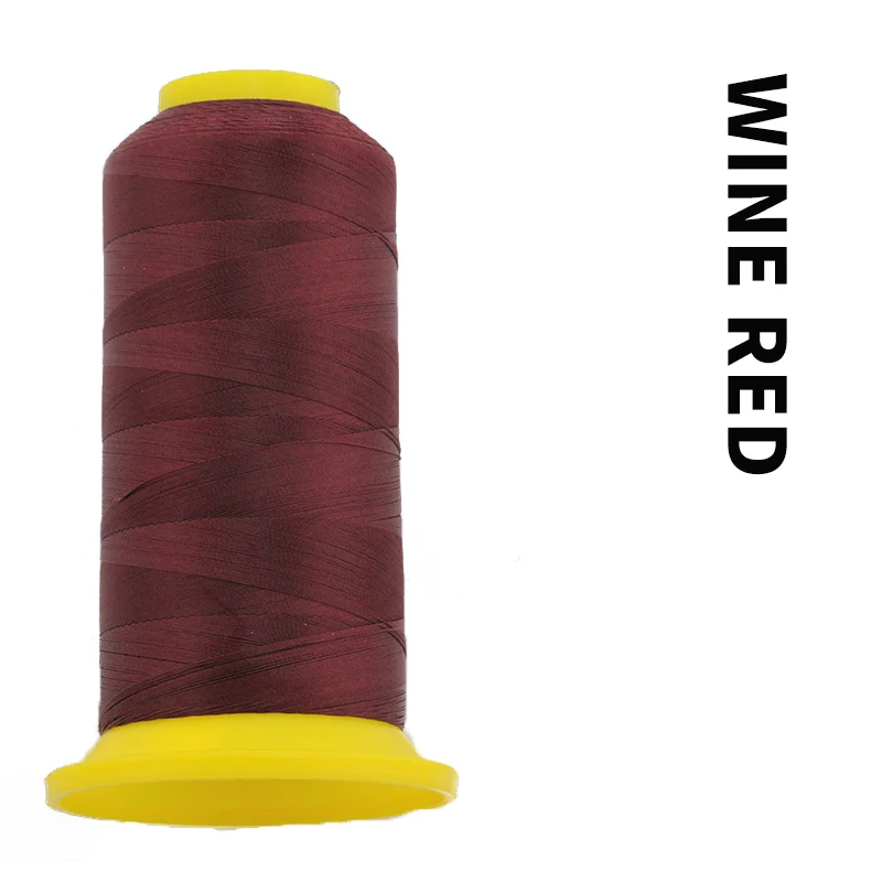 Wine Red 2000 метровая нить для швейной промышленной машины катушка Многоцветная высокая прочность швейные принадлежности полиэфирная коробка оверлок - Цвет: Wine Red