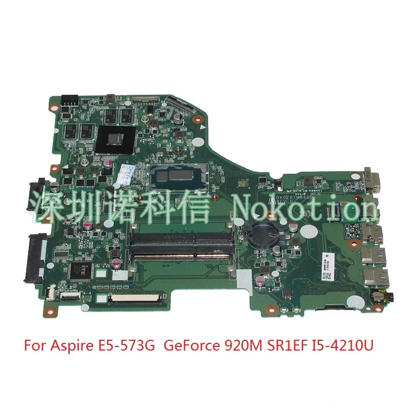 NOKTOION DA0ZRTMB6D0 NBMVM11006 NB.MVM11.006 для acer Aspire E5 573G материнская плата ноутбука GeForce 920M