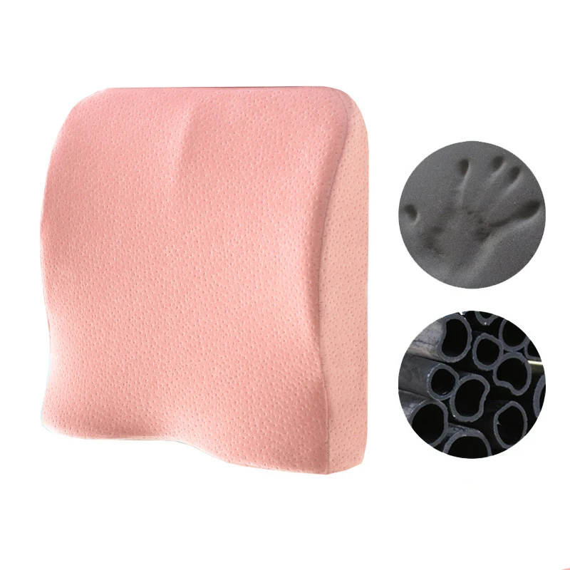 Pink Bamboo charcoal Дорожная подушка для сидения копчик ортопедическая пена с памятью U сиденье массажное кресло подушка для автомобиля офисная массажная подушка домашний текстиль - Цвет: Pink Bamboo charcoal