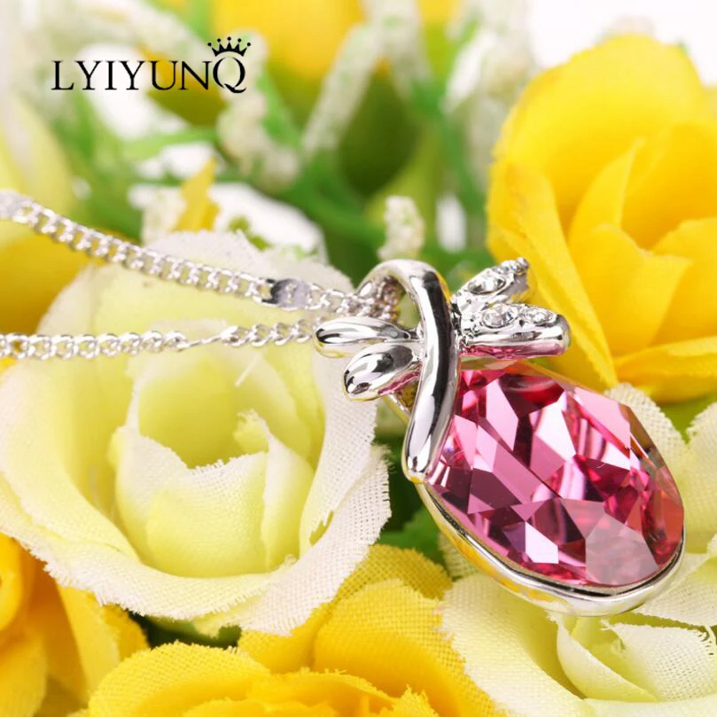 Ожерелье с подвеской Стразы в виде милой бабочки для девочек романтические