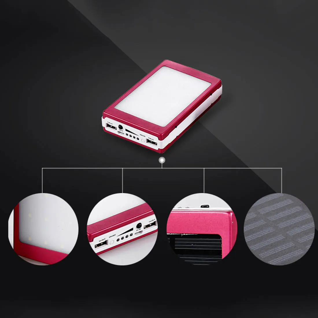 Двойной USB светодиодный печатная плата, солнечная панель питания, домашняя солнечная панель, аккумулятор 18650, светодиодный светильник с подделкой, портативная зарядка