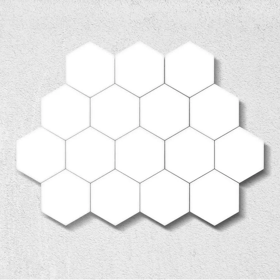 16pcs White Set 16 шт. DIY квантовый светильник сенсорный датчик ночной Светильник модульный шестиугольный светодиодный магнитный светильник s настенный светильник Новинка креативное украшение - Испускаемый цвет: 16pcs White Set