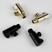 solid brass goldblack angle valves 12male x 12 male bathroom bidet valve matt black filling valve bathroom accessories