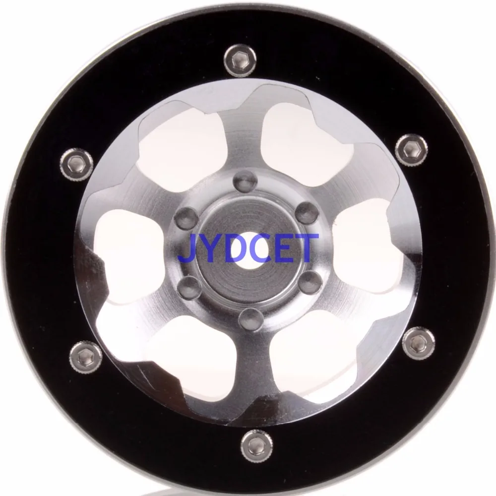 

4PCS Aluminum 1.9" Beadlock 6 Spoke Wheel Rim For RC 1:10 Rock Crawler TRX4 Tamiya CC01 MST jimny RC 4WD TF2 D90 D110 T4