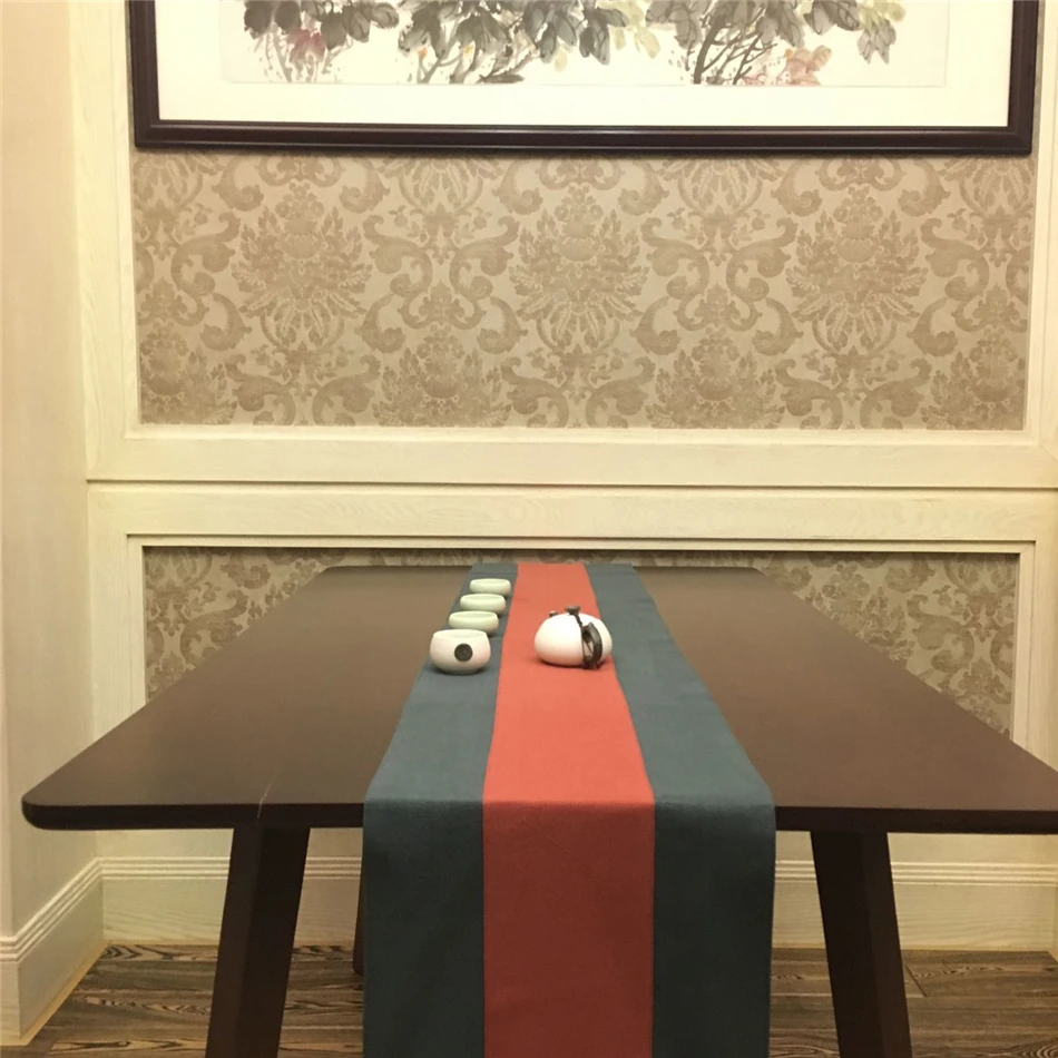 Скатерть для чайной церемонии из хлопка и льна в китайском ретро стиле чайные