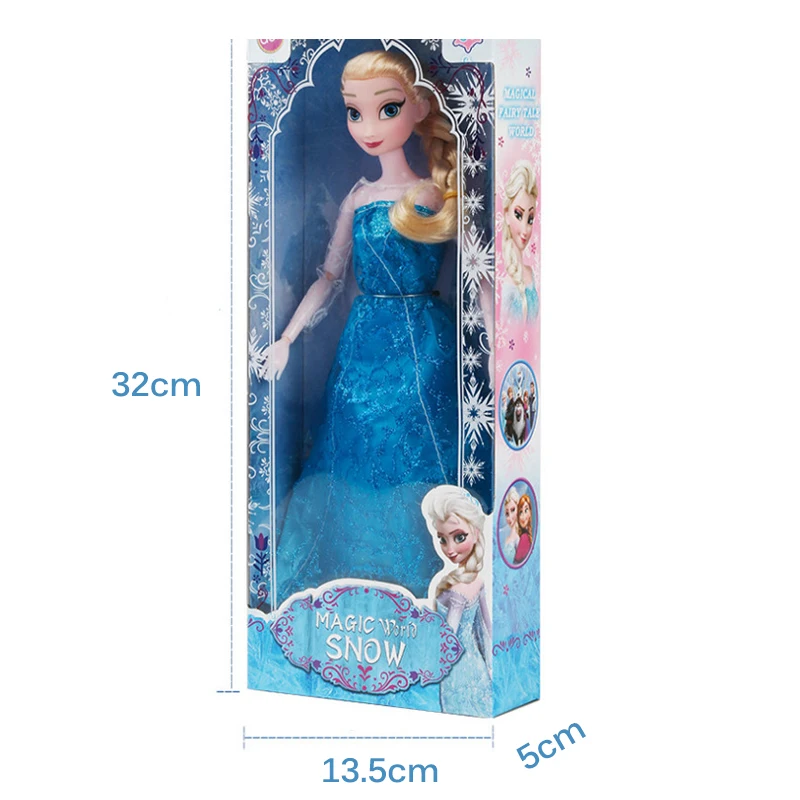 Disney подлинный замороженный снег кукла девочка мягкие игрушки Эльза Анна