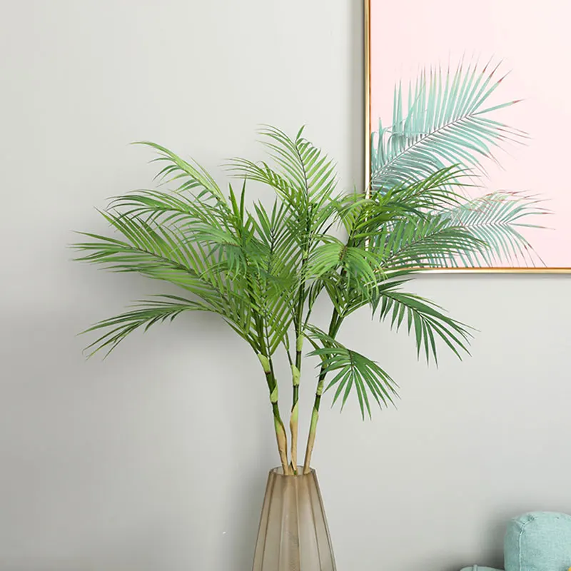 Искусственные Пальмовые Листья 6 листьев поддельные растения Скандинавское