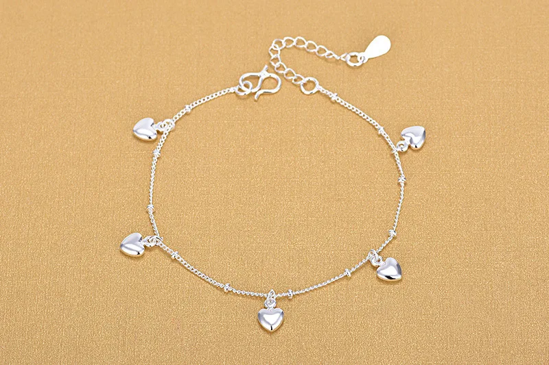 Браслеты с милыми сердечками для девушек ювелирные изделия новые модные