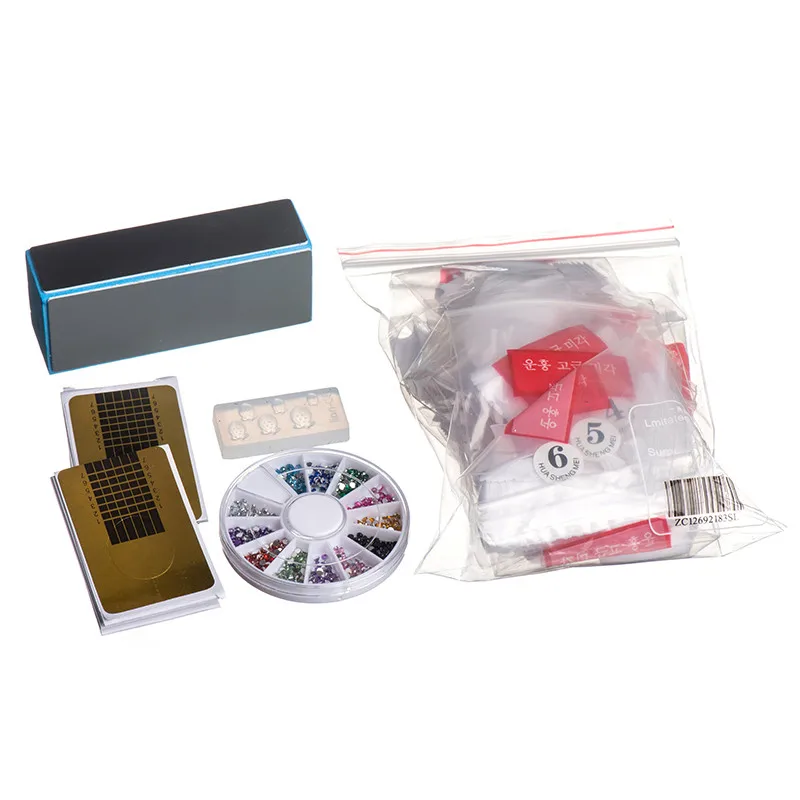 Профессиональный 19 акриловый набор для дизайна ногтей Набор Пудра кончиков