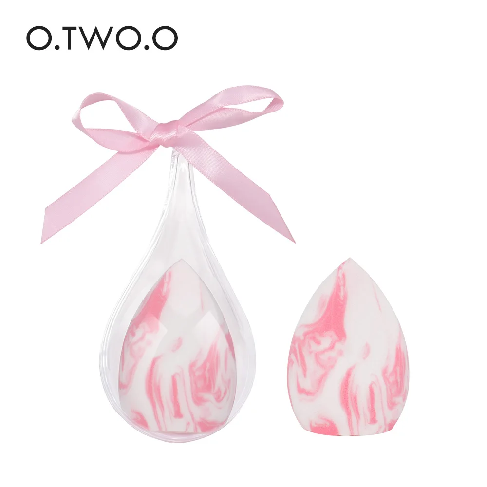 O. TWO. O спонж для макияжа, косметический спонж в форме капли, для растушевки лица, пудра, спонж из микрофибры, пушистый, бархатный спонж